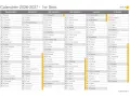 Calendrier 2026-2027 avec les mois de Septembre à Février et des noms.