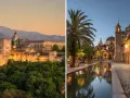 La splendeur de l'Alhambra à Grenade, contrastant avec l'élégance mauresque de Cordoue.