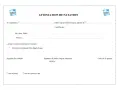 Attestation de natation avec logo, champ pour nom, date de naissance et exercice réussi.