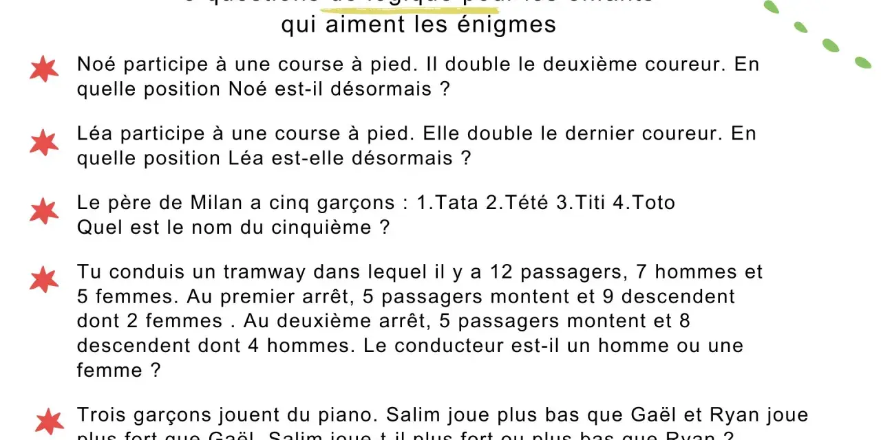 Devinette 8-10 ans avec réponse : 5 questions de logique pour enfants. Qui est le conducteur du tramway ?