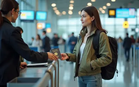 Une jeune femme remet son passeport à un agent à l'aéroport. Faut-il un passeport pour aller à Majorque ? La réponse dépend de votre nationalité.