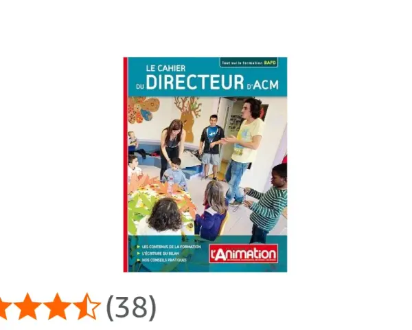 Couverture d'un cahier sur la formation BAFD, montrant un groupe d'adultes et d'enfants lors d'une activité.