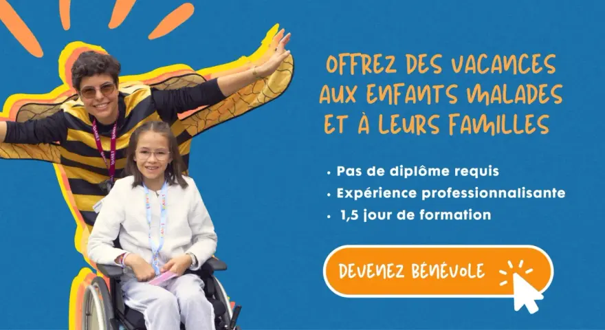 Une bénévole déguisée en abeille offre des vacances aux enfants malades. Pas d'obligations à respecter, juste de la joie à partager.