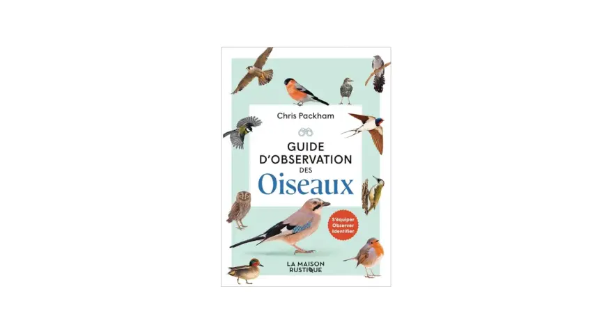 Guide d'observation des oiseaux de Chris Packham, parfait pour un séjour ornithologique en France. Illustré de nombreux oiseaux.