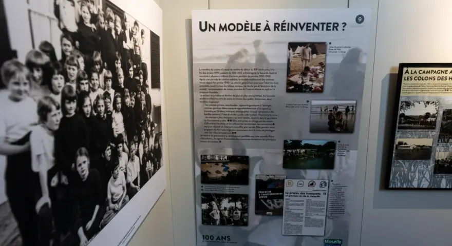 Enfants en colonie de vacances en Moselle, une histoire de l'été et de l'éducation.