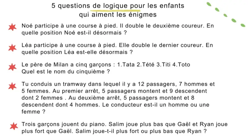 Devinette 8-10 ans avec réponse : 5 questions de logique pour enfants. Qui est le conducteur du tramway ?